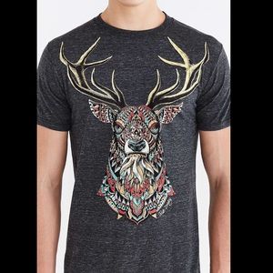 Ornate Deer Print Tshirt